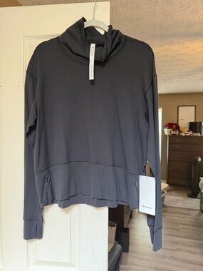 lululemon athletica Black Funnel Neck Sweatshirt